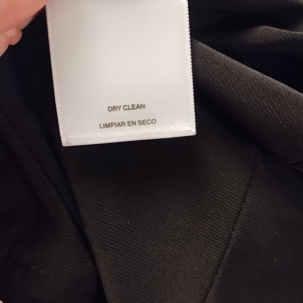 Anne Klein Black White Fit/Flare Dress Women's 6 Capped Sleeve Stretch - Picture 9 of 9